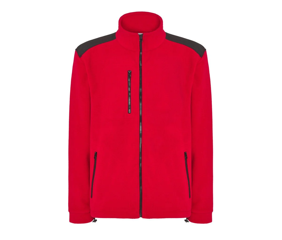 JHK JK340 Fleecejas met Volledige Rits – Red/Black