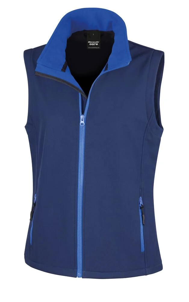 Result R232F Core Softshell Bodywarmer Dames – Navy/ Royal