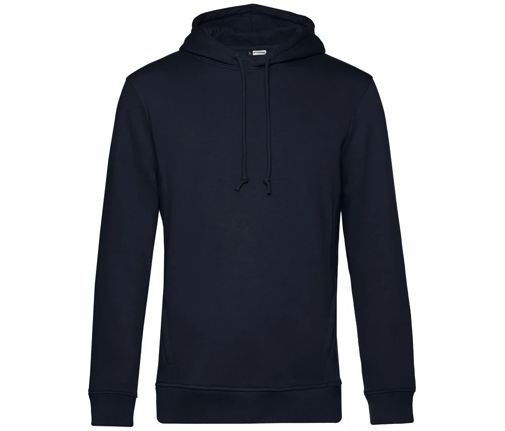 B&C BCU33B Biologische Hoodie Heren – Navy Blue