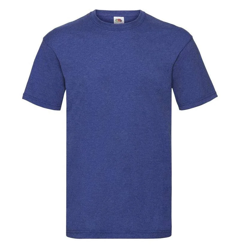 Fruit of the Loom SC230 Katoenen T-shirt – Retro Heather Royal