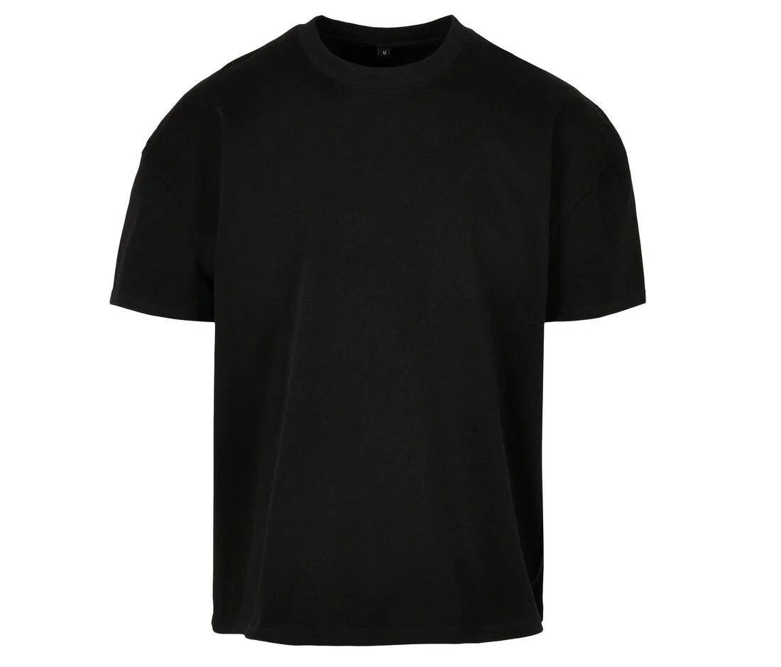 Build Your Brand BY163 Ultra Zwaar Boxy T-shirt – Black