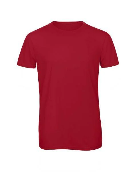 B&C BC055 TM055 Tri-Blend T-shirt Heren – Red