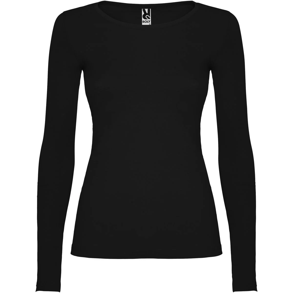 Roly CA1218 Extreme T-shirt Lange Mouwen Dames – Zwart