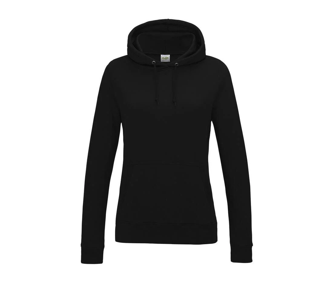 AWDIS JH01F Women's College Hoodie – Deep Black
