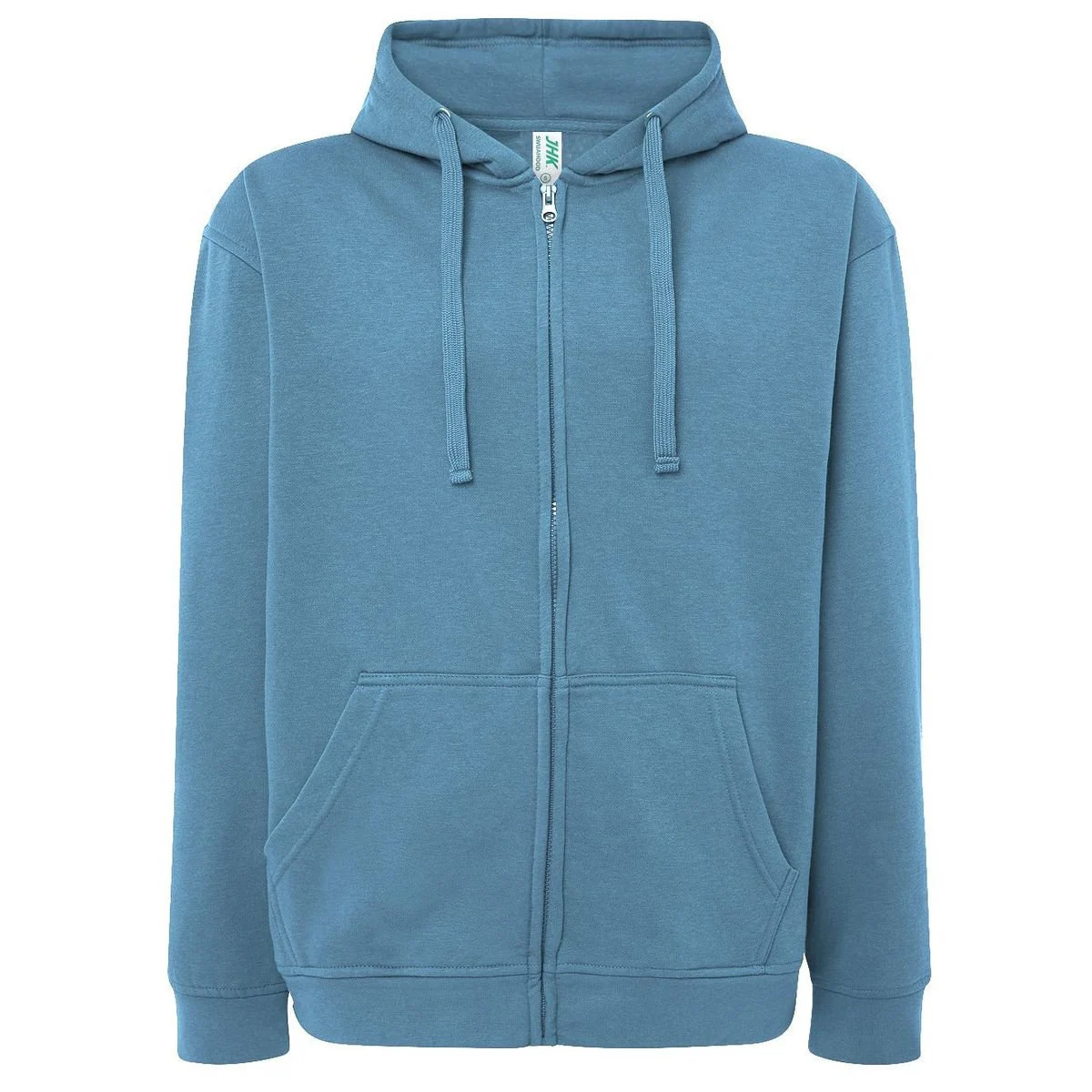 JHK JK297 Hoodie met Rits – Petrol Blue
