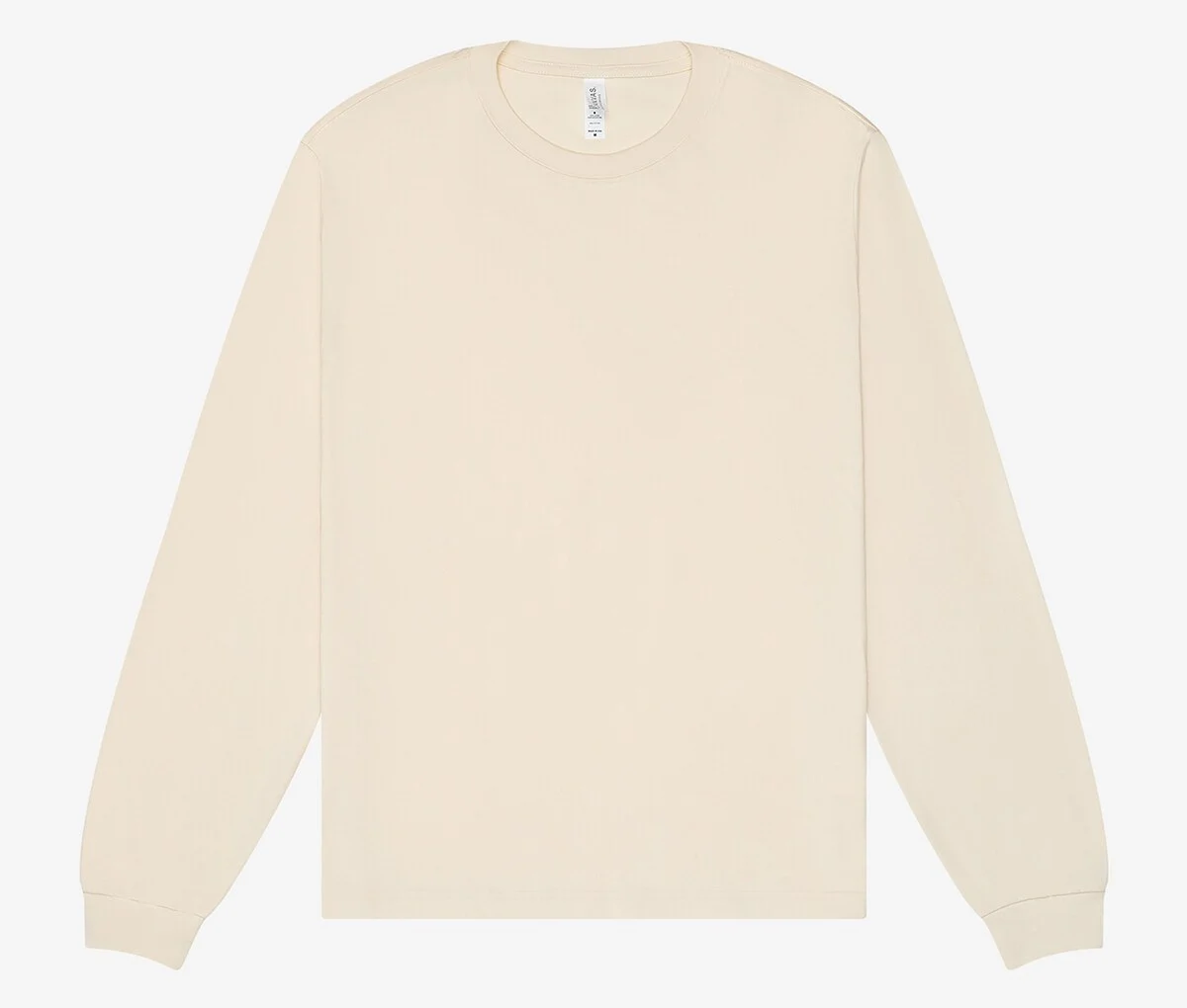 Bella+Canvas BE3511 Heavy T-shirt Lange Mouwen – Natuurlijk