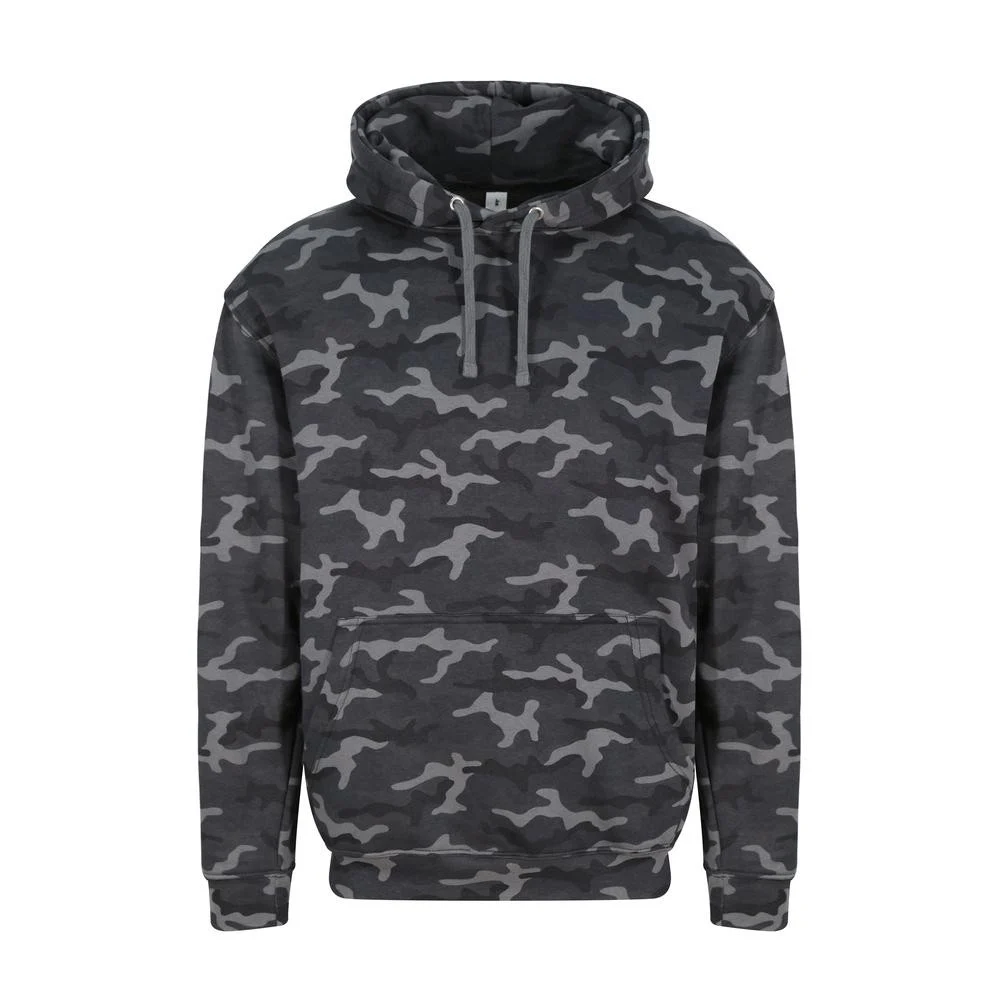 AWDIS JH014 Camouflage Hoodie – Black Camo