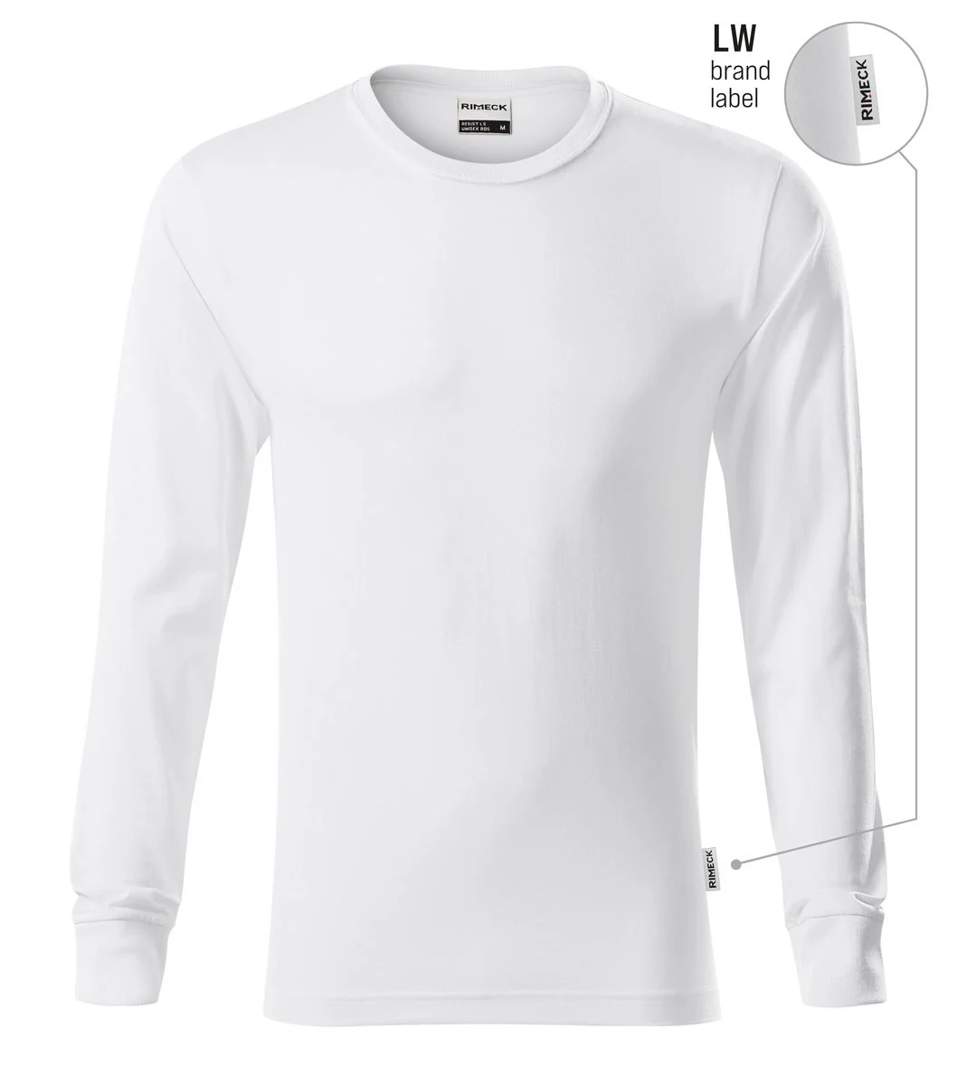 Rimeck R05 Resist T-shirt Lange Mouwen – wit 00 (merklabel)
