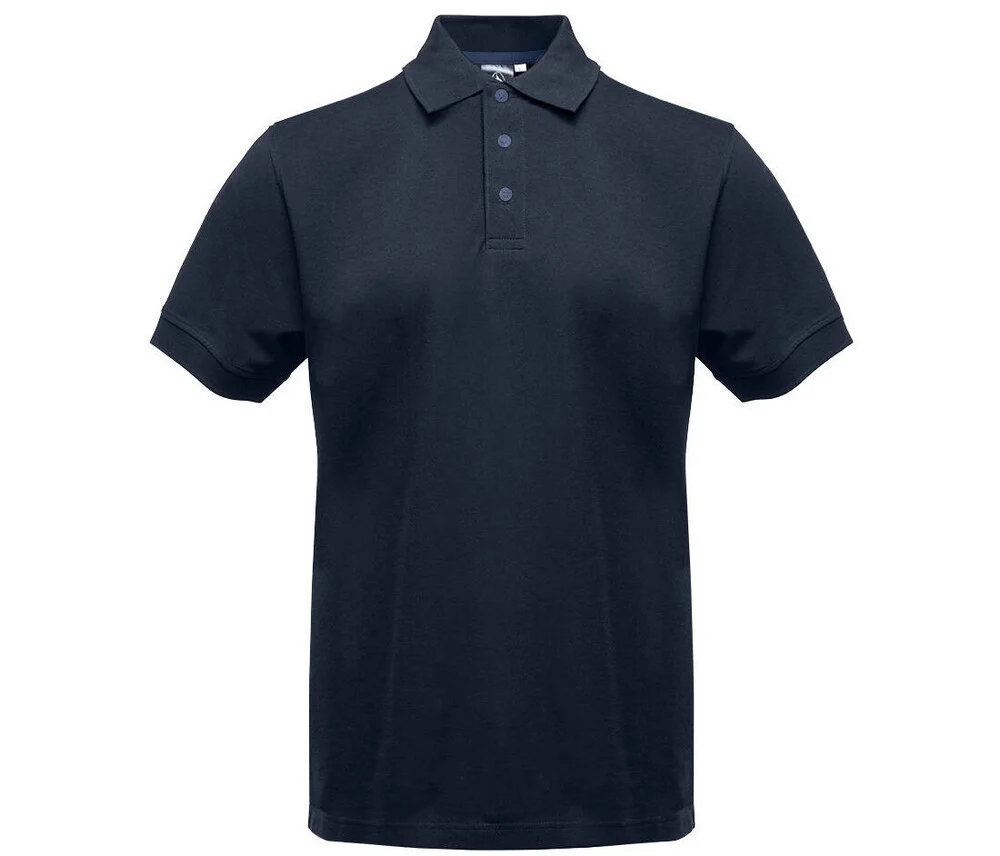 Black&Match BM100 Polo met Contrasterende Knopen – Navy / Navy