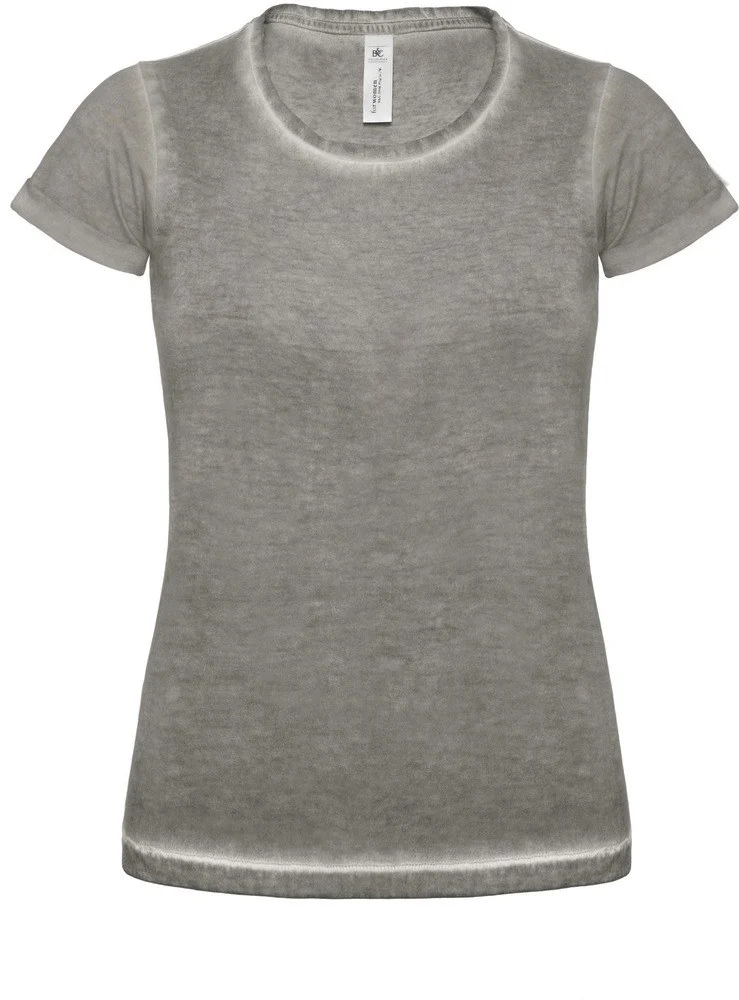 B&C CGTWD71 T-shirt Dames – Grijze botsing