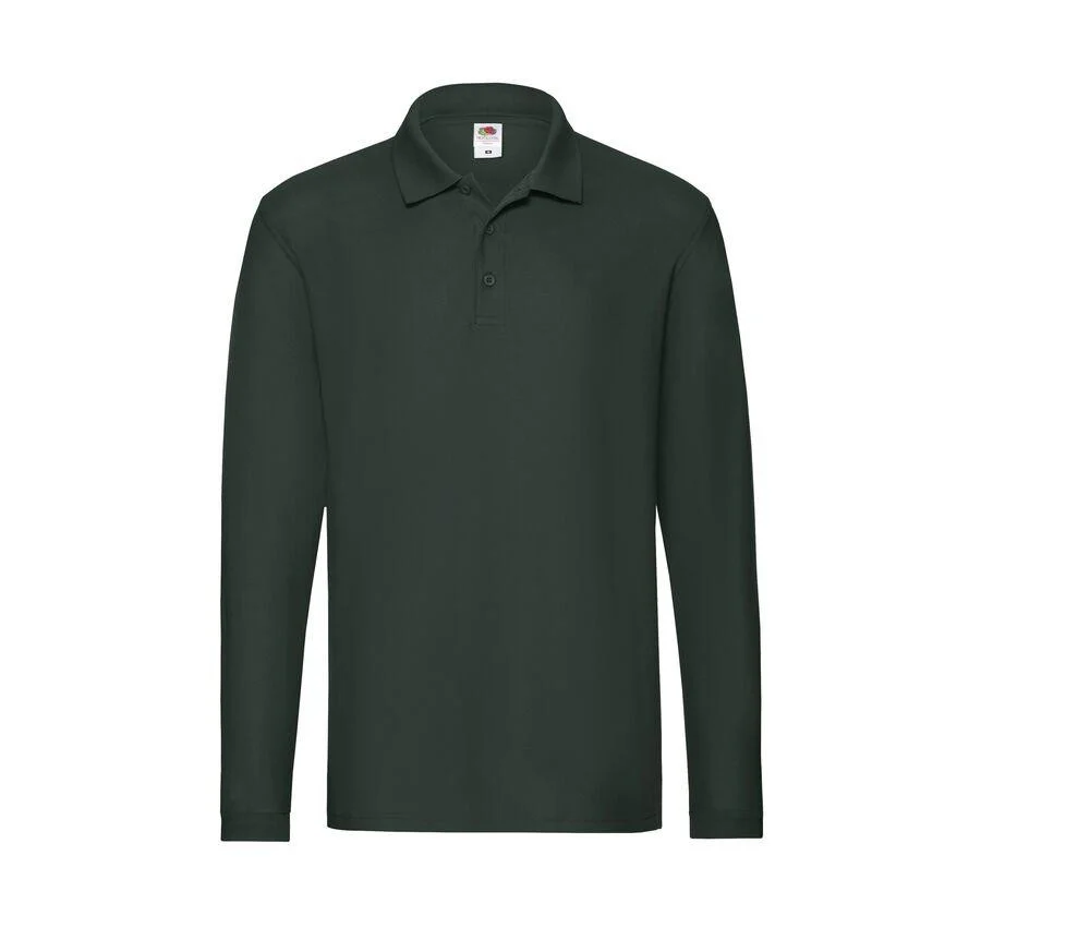 Fruit of the Loom SC384 Premium Polo Lange Mouwen – Forest Green