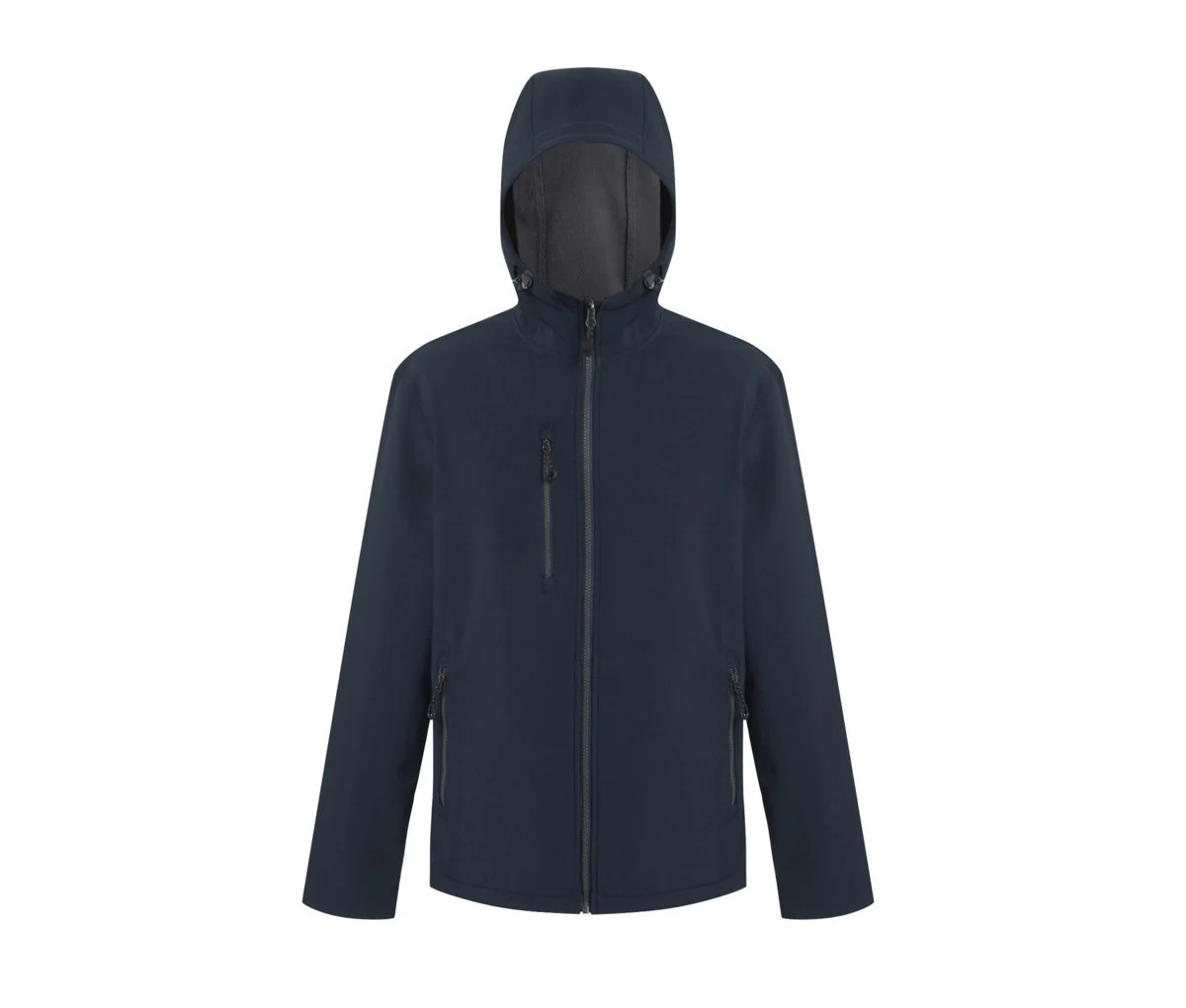 Regatta RGA705 Navigate 2-laags Softshell Jas met Capuchon – Navy / Seal Grey