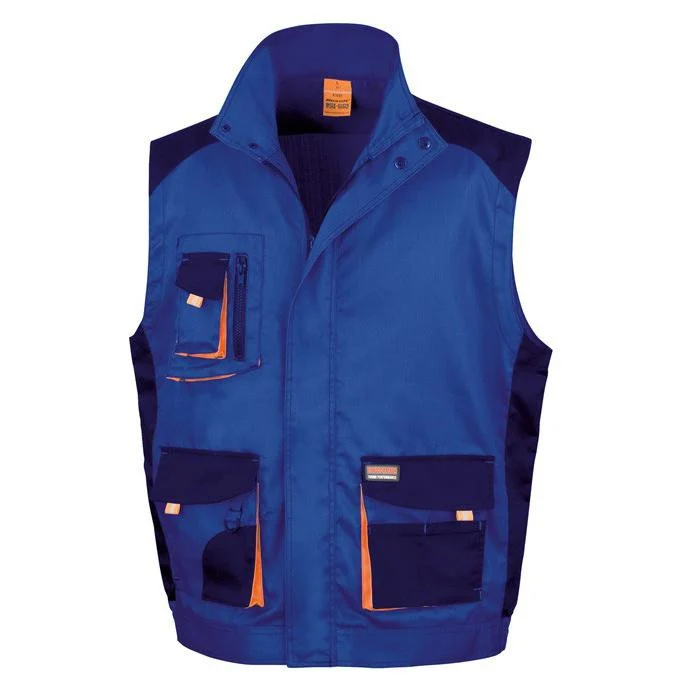 Result RS317 Lite Werkbodywarmer – Royal/Navy/Orange