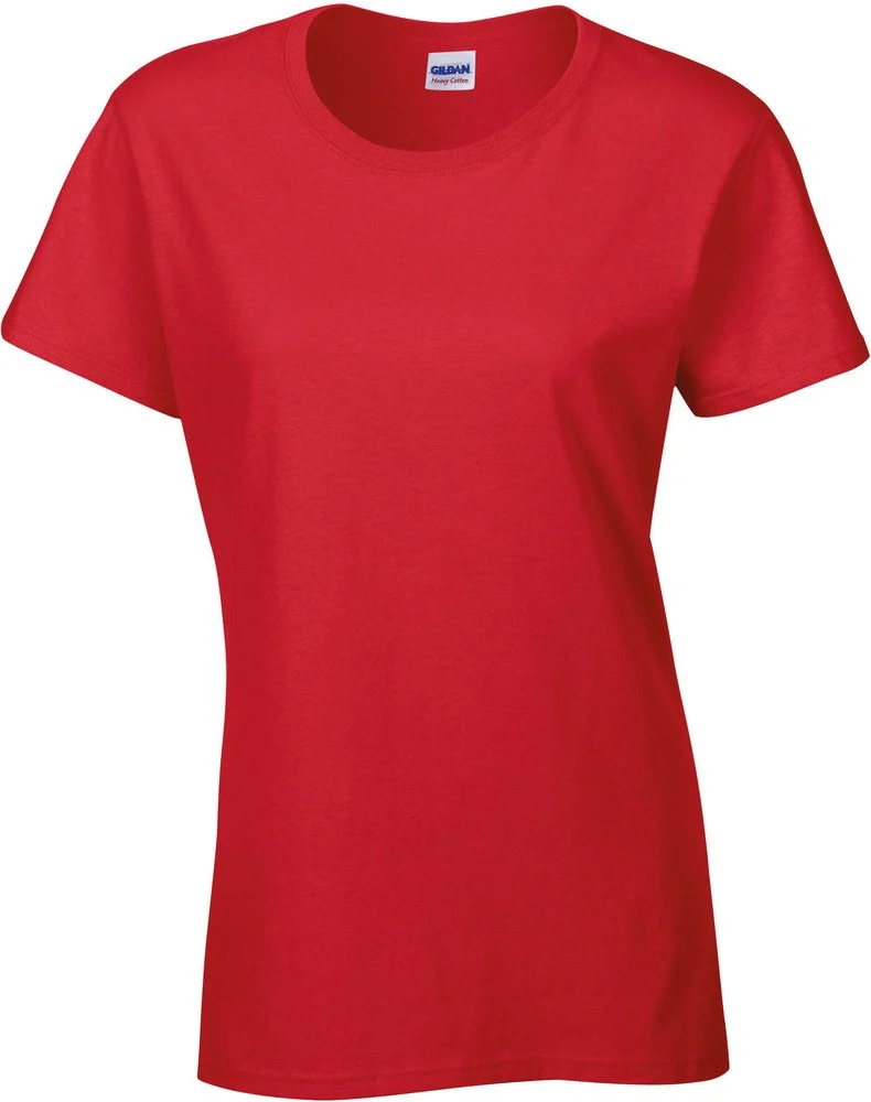 Gildan GI5000L Heavy T-shirt Dames – Rood