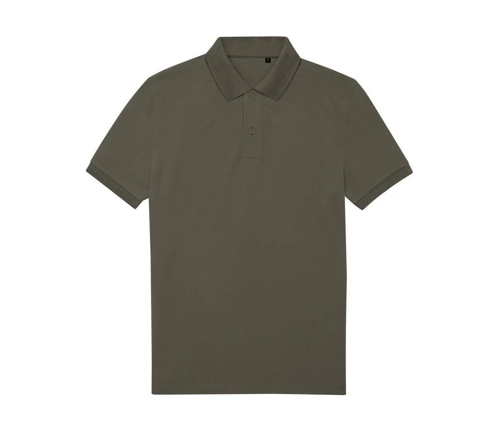 B&C BCU428 65/35 Gerecycled Polyester Polo Heren – Camo Green