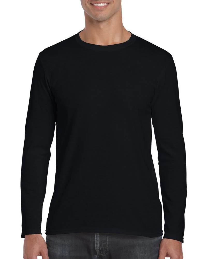 Gildan GN644 Softstyle T-shirt Lange Mouwen – Black