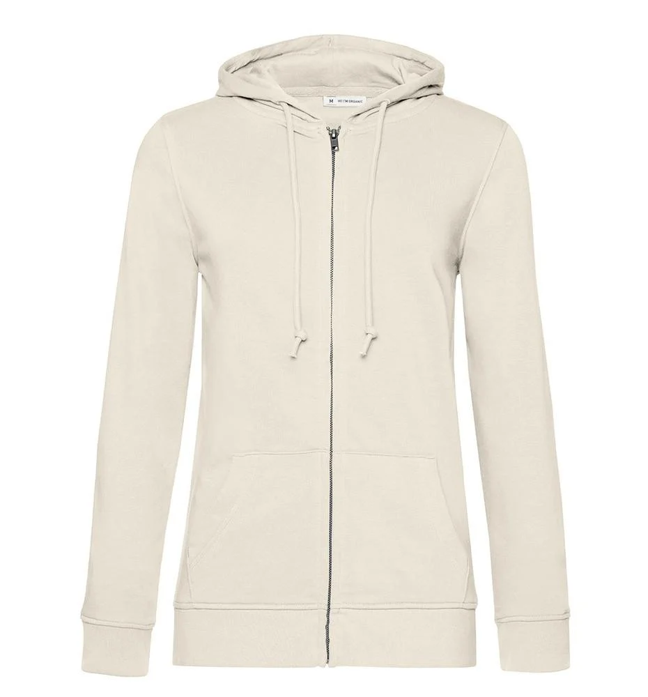 B&C BCW36B Biologische Ritshoodie Dames – Off White