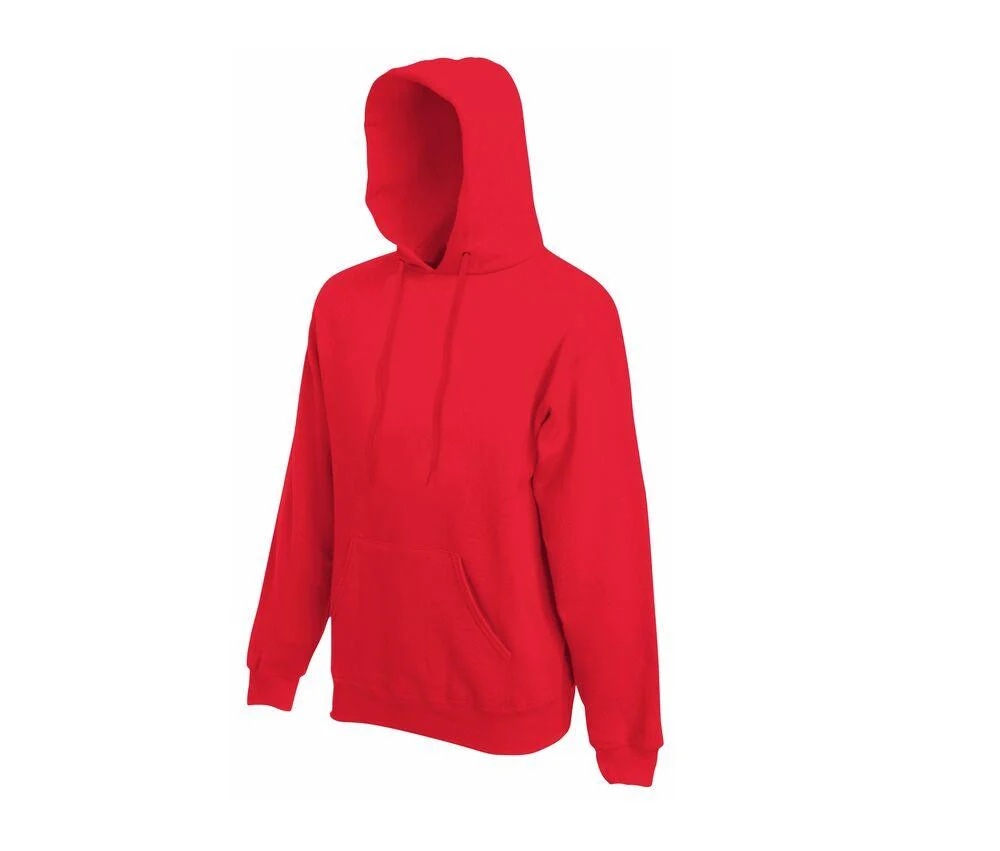 Fruit of the Loom SC270 Hoodie Sweatshirt Red