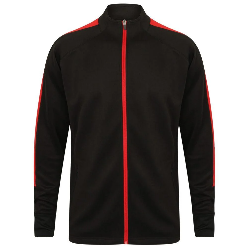 Finden & Hales LV871 Trainingsjack – Black / Red