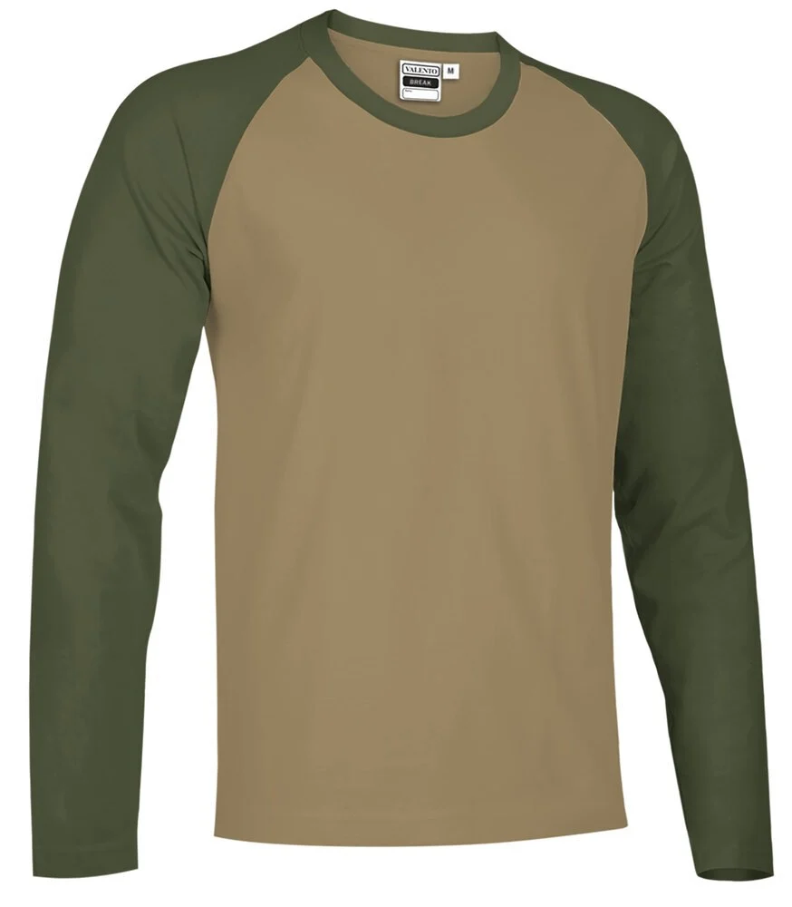 Valento CAVARGL Break T-shirt – kamel brown-military green