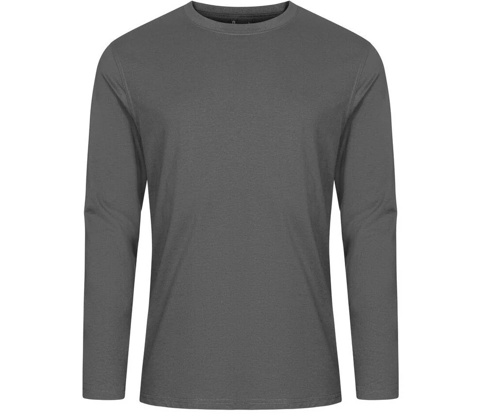 Promodoro EX4097 T-shirt Lange Mouwen – staalgrijs