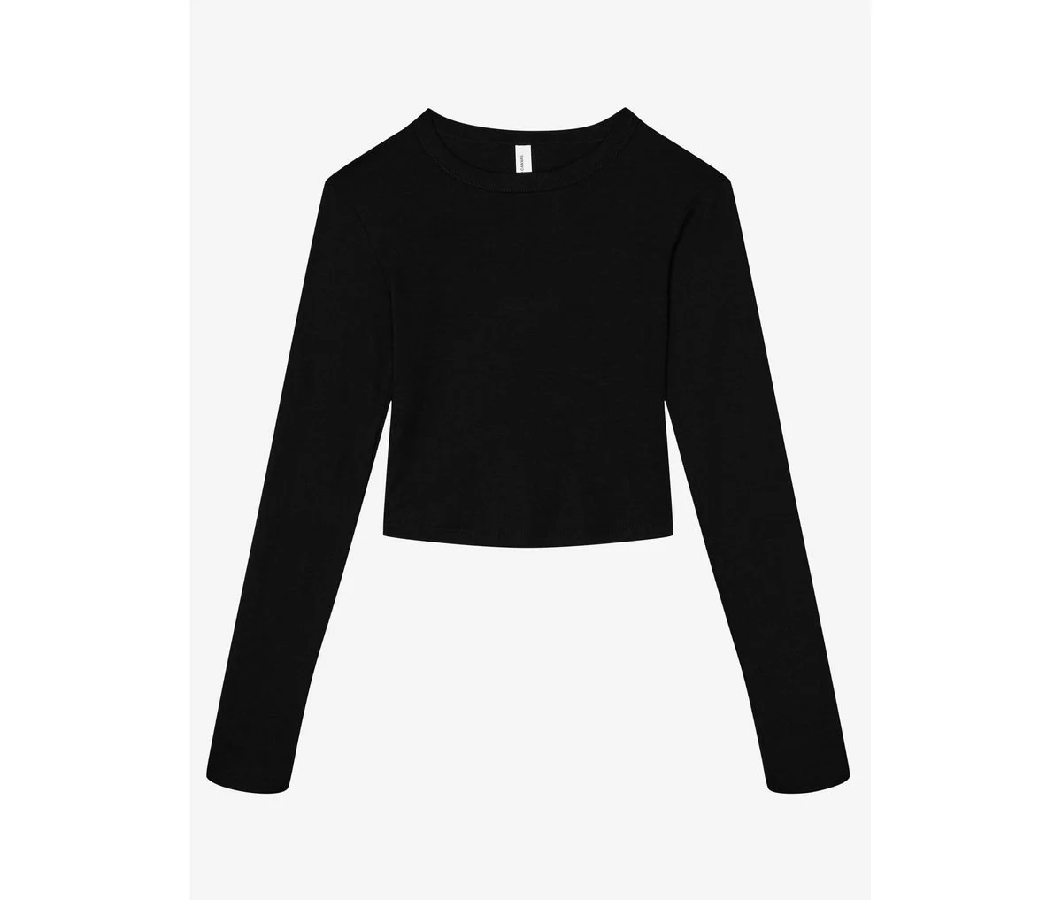 Bella+Canvas BE1501 T-shirt Lange Mouwen Dames – Solid Black Blend