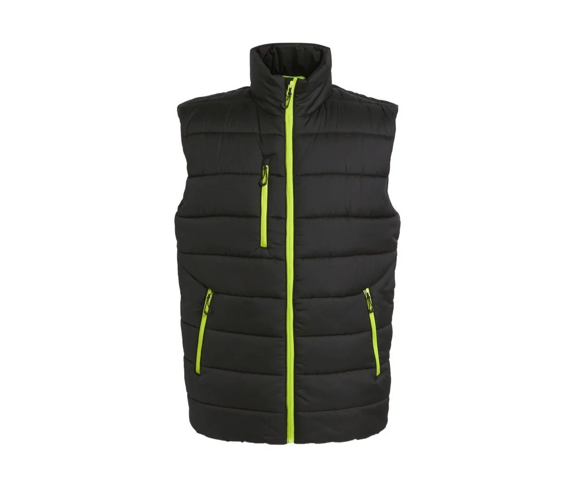 Regatta RGA892 Gewatteerde Bodywarmer Heren – Black / Lime
