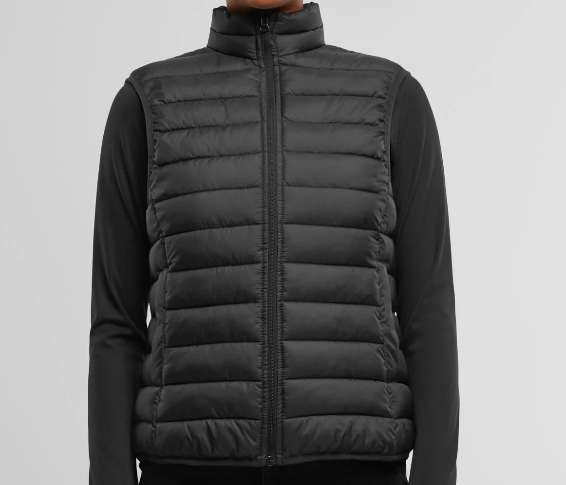 New Morning Studios NM032 Light Puffer Gewatteerde Bodywarmer Dames – Black