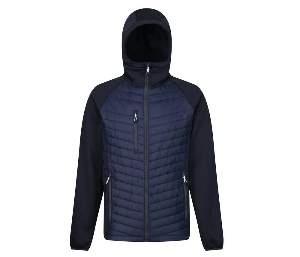 Regatta RGA549 Tweekleurige Gewatteerde Jas – Navy / Seal Grey