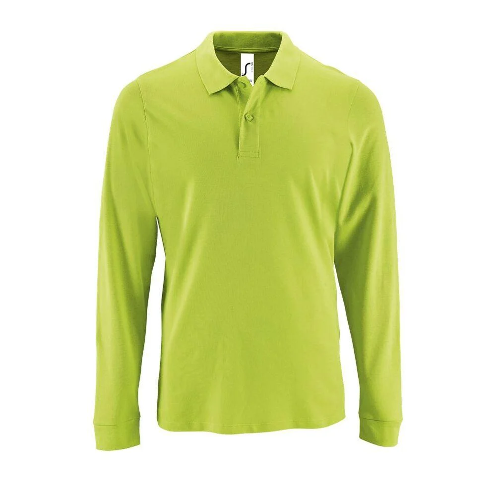SOL'S 02087 Perfect Polo Lange Mouwen Heren – Appelgroen