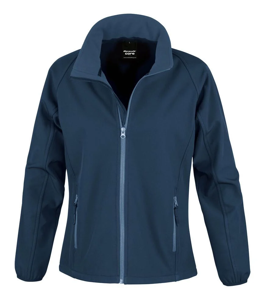 Result R231F Core Softshell Jas Dames – Navy / Navy