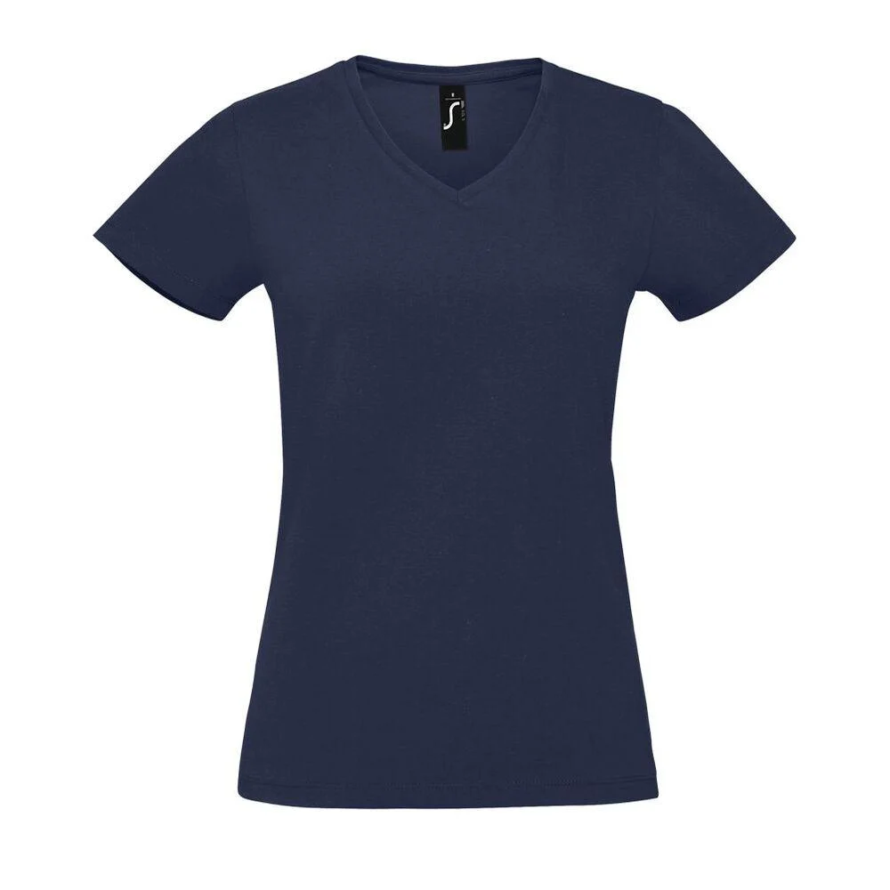 SOL'S 02941 Imperial T-shirt V-hals Dames – Franse marine