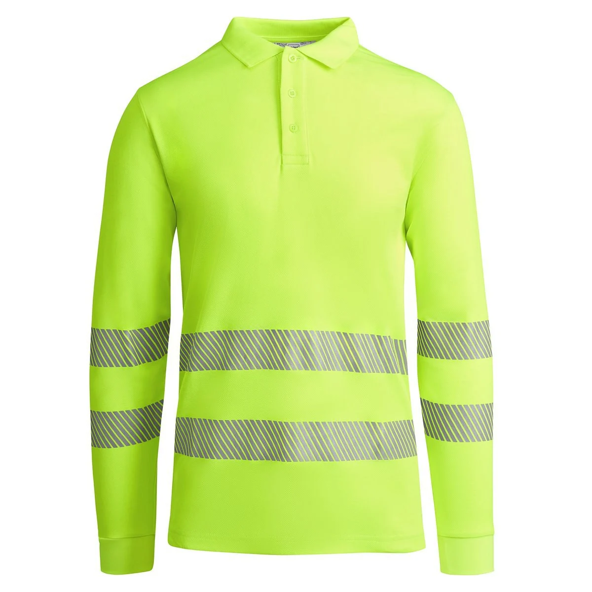 Roly HV9319 Atrio Poloshirt Lange Mouwen Hoge Zichtbaarheid – Yellow Fluor