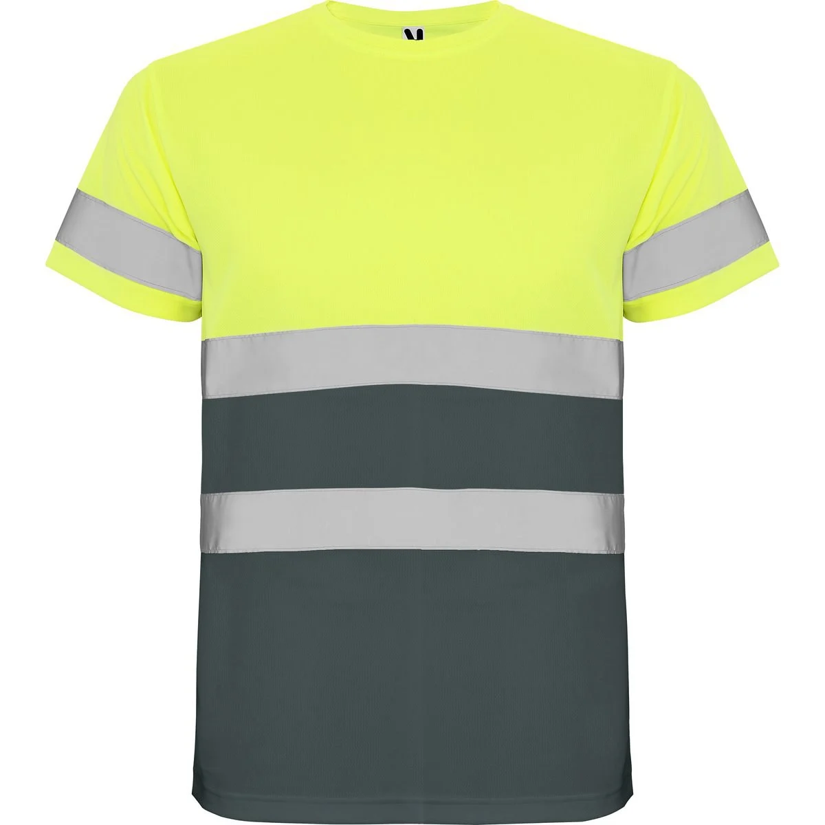 Roly HV9310 Delta T-shirt Hoge Zichtbaarheid – LOOD/FLUOR GEEL
