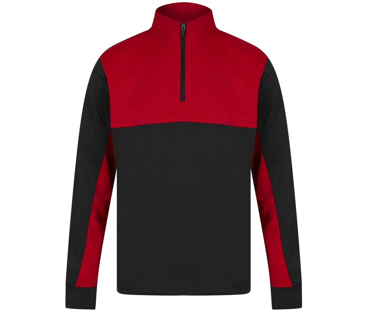 Finden & Hales LV874 Trainingstop met Korte Rits – Black / Red