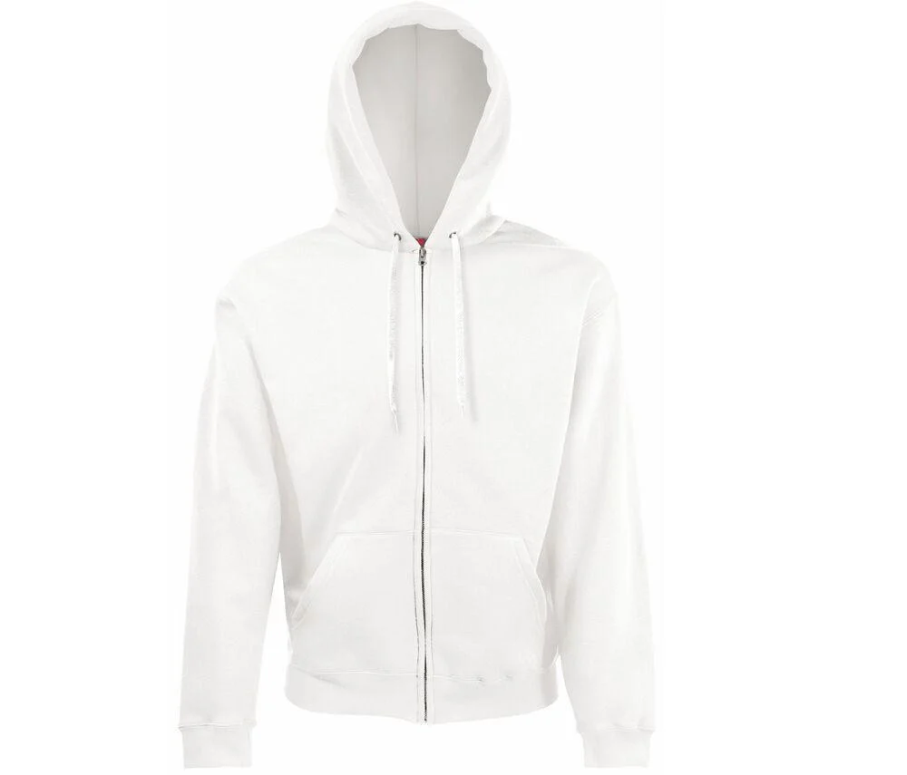 Fruit of the Loom SC374 Ritshoodie Heren – White