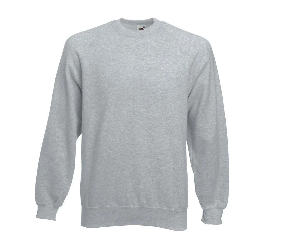 Fruit of the Loom SC260 Raglan Sweater – Heather Grey