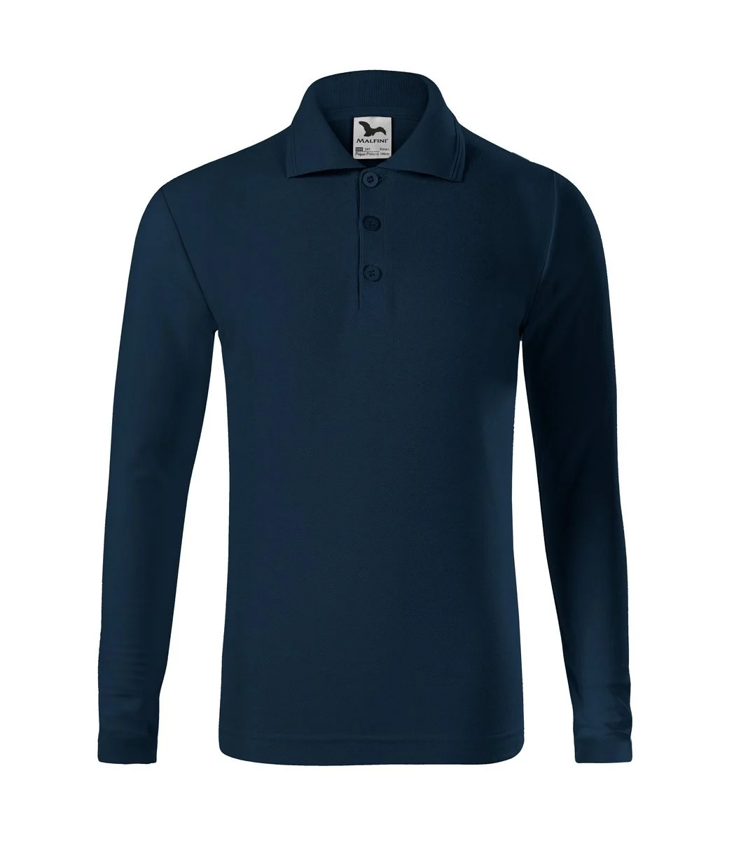 Malfini 241 Polo Lange Mouwen – Marineblauw