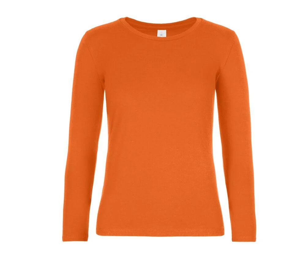 B&C BC08T #E190 T-shirt Lange Mouwen Dames – Urban Orange