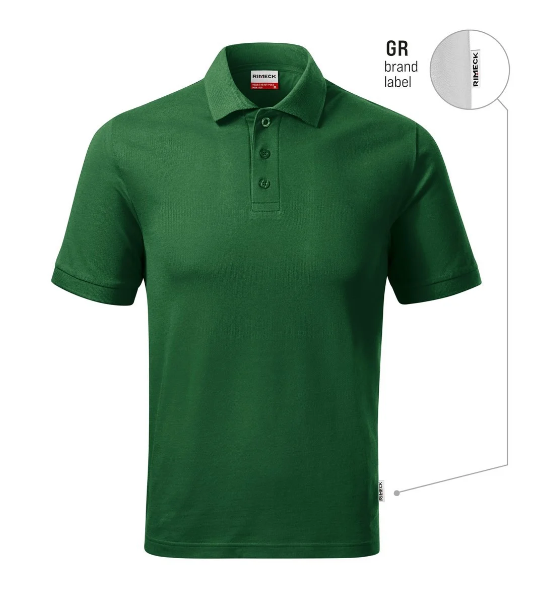 Rimeck R20 Heavy Polo – flesgroen 06 (merklabel)