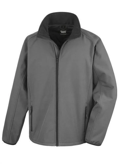Result RS231 Softshell Jas Heren – Charcoal/Black