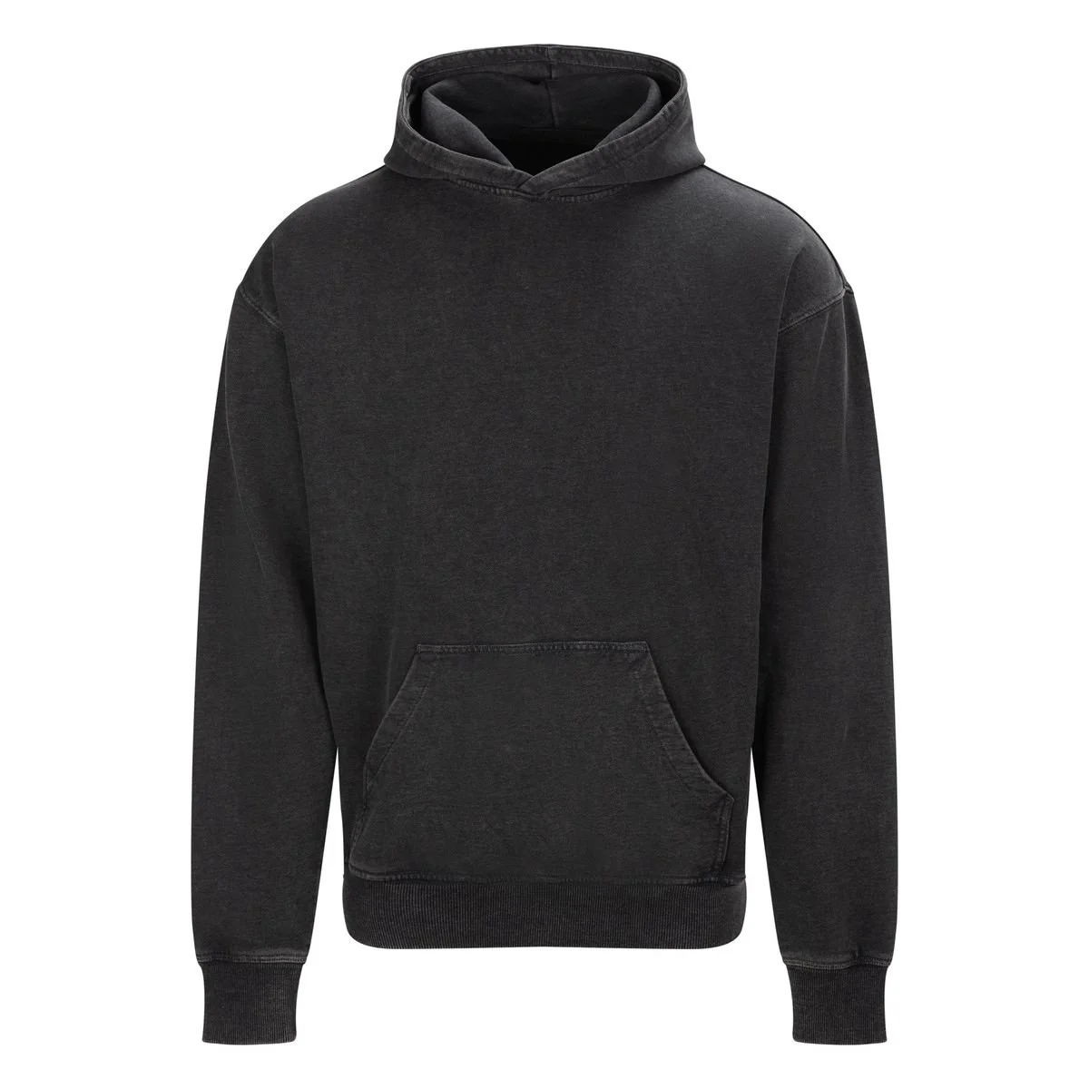 AWDIS JH180 Distressed Hoodie – Washed Black