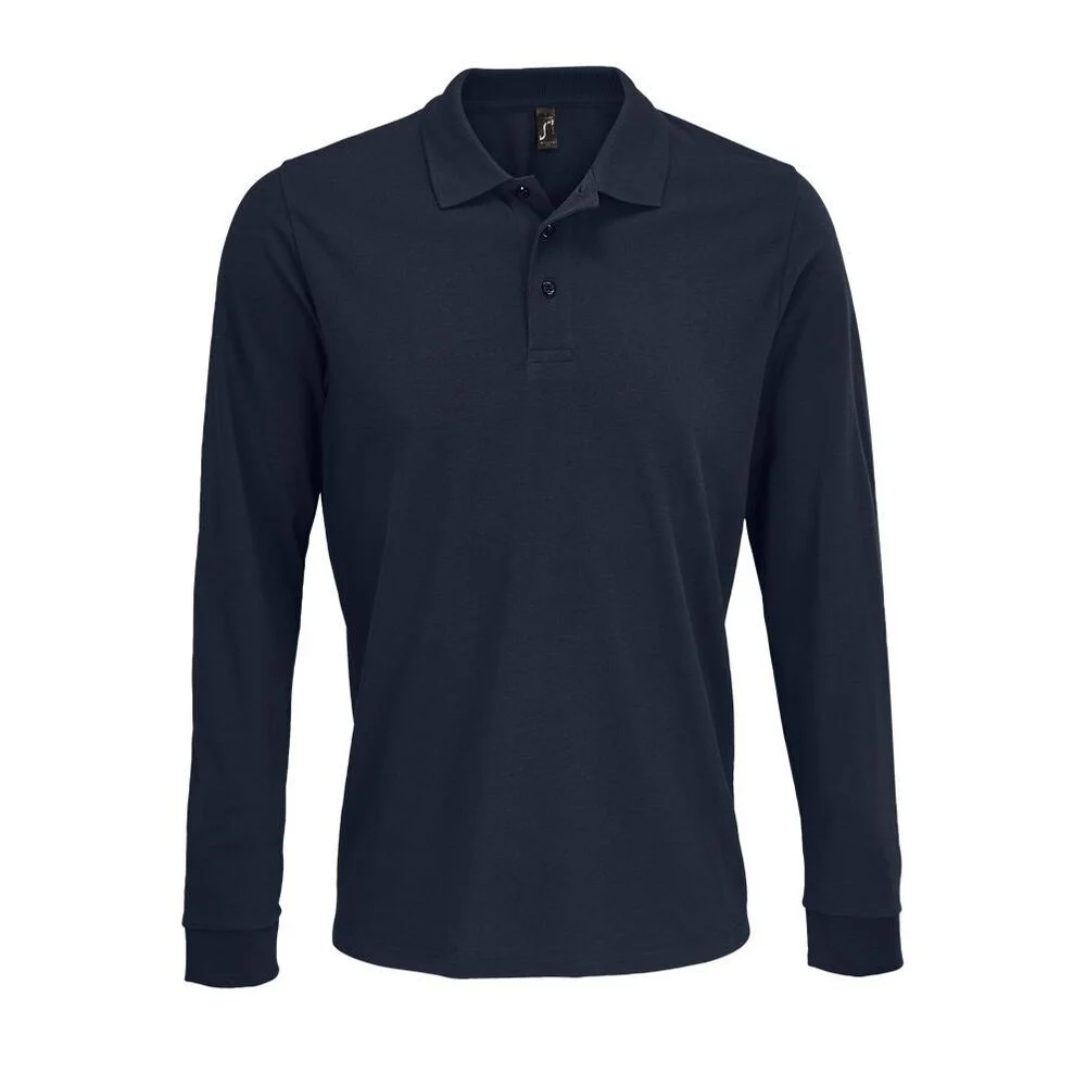 SOL'S 03983 Prime Polo Lange Mouwen – Franse marine