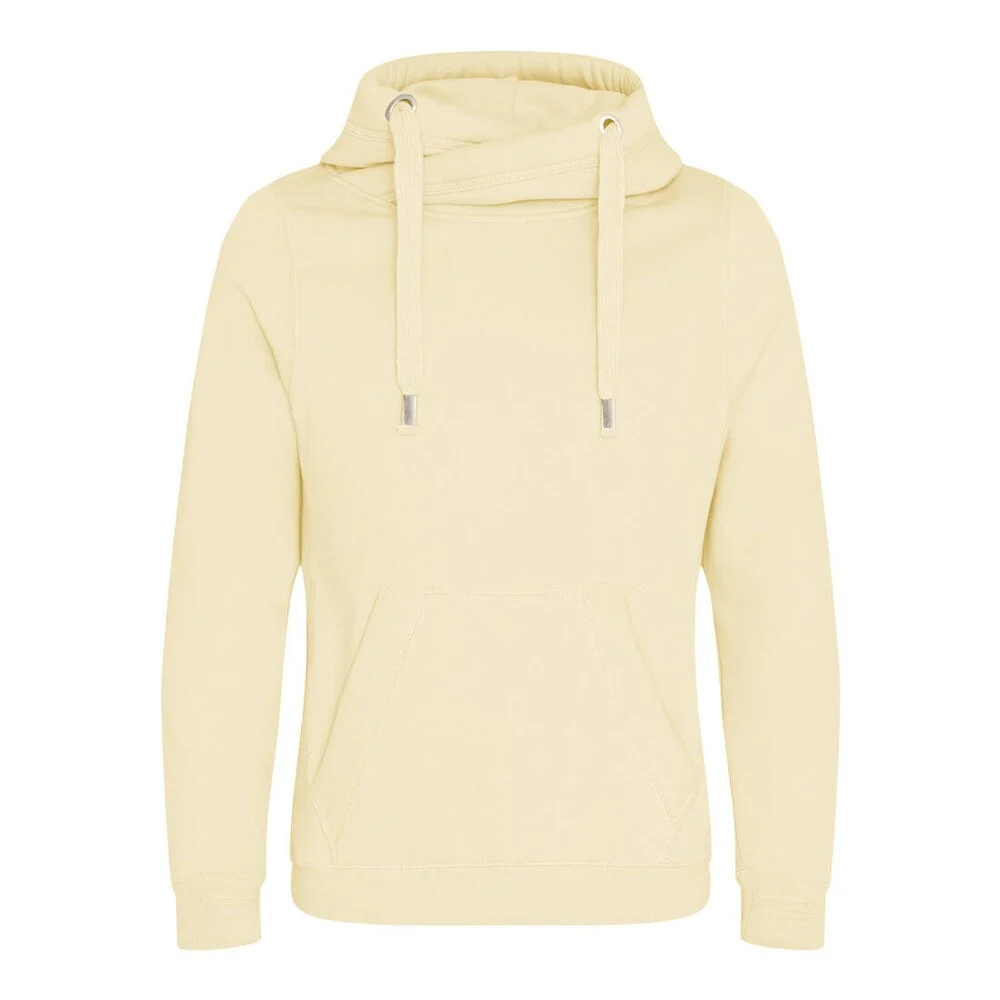 AWDIS JH021 Hoodie met Gekruiste Hals – Vanilla Milkshake