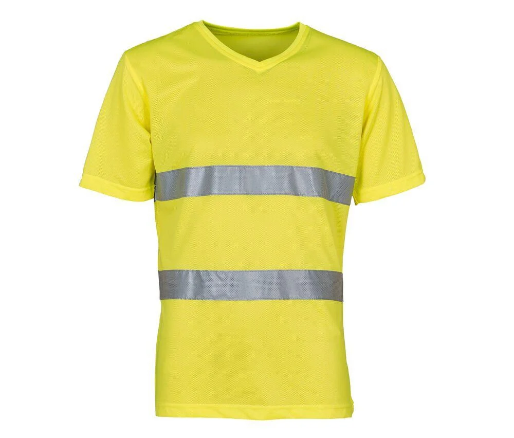 Yoko YK910 T-shirt V-hals Hoge Zichtbaarheid – Hi Vis Yellow