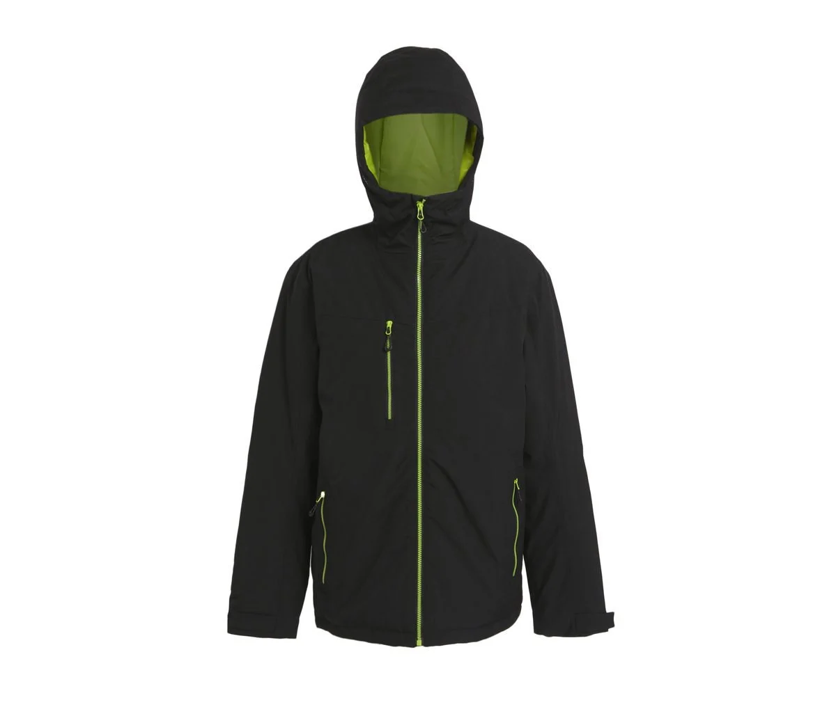 Regatta RGA253 Gewatteerde Jas – Black / Lime