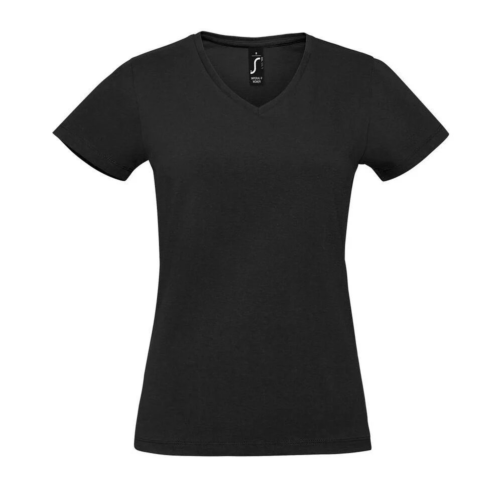 SOL'S 02941 Imperial T-shirt V-hals Dames – Diepzwart