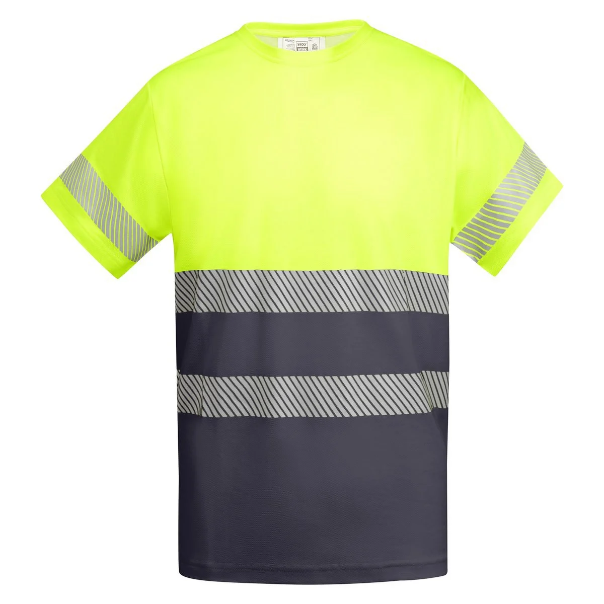 Roly HV9317 Tauri T-shirt Hoge Zichtbaarheid – LOOD/FLUOR GEEL