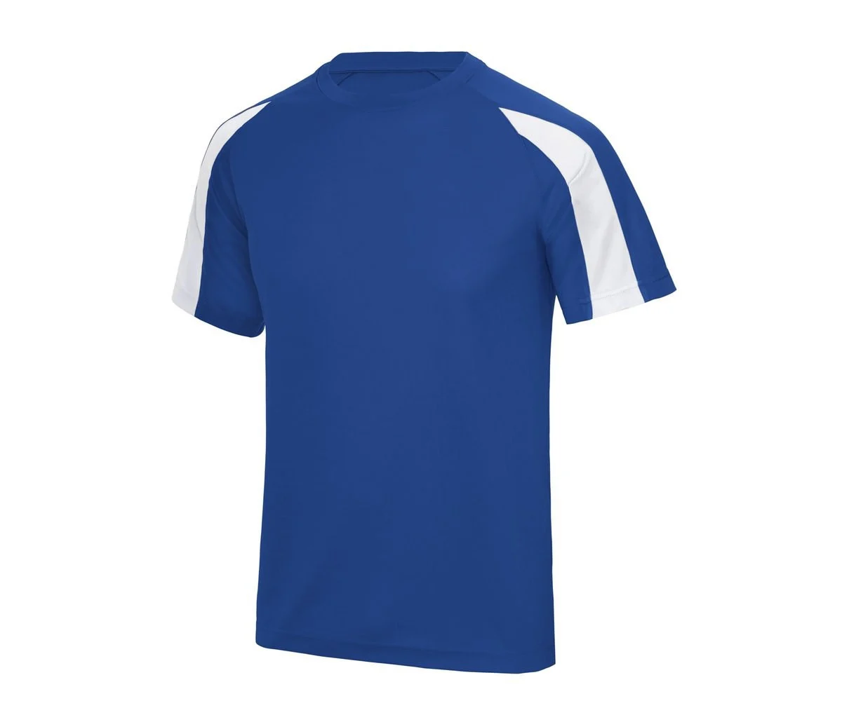 Just Cool JC003J Kids Contrast Cool T – Royal Blue / Arctic White
