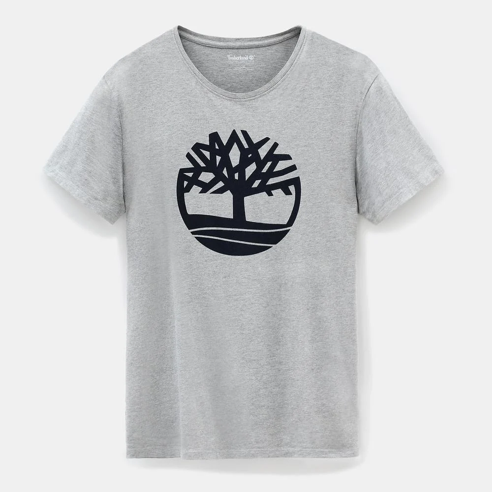 Timberland TB0A2C2R Biologisch T-shirt Heren – Medium grijs Heather